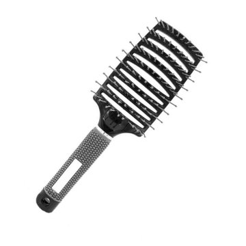 Barber Blow Drying Brush with Nylon Detangling Pins, Anti-Static